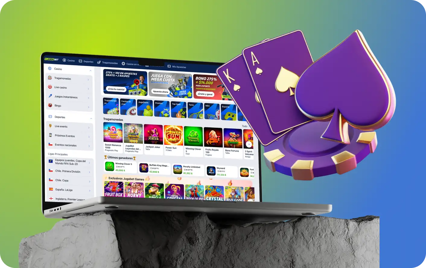 Juegos del casino online JugaBet